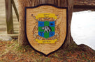 Family Crest / Coat of Arms / Shield Badge Custom Carved and Painted (FC17) - The Carving Company