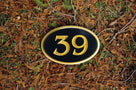 House Number Plaque - Inset numbers and border  (A155) - The Carving Company