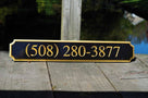 Custom Carved Quarterboard for Store front Business sign - with phone number (Q36) - The Carving Company