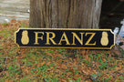 Custom Carved Quarterboard sign with Pineapple image - Add your name (Q35) - The Carving Company