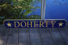 Custom Carved Quarterboard sign with star image - Add your name (Q22) - The Carving Company