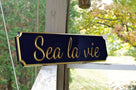 Personalized Carved Quarterboard sign in scripted font - add your name (Q33) - The Carving Company