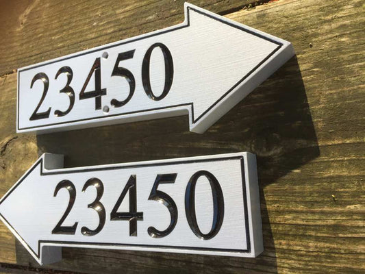 Left and right arrow signs
