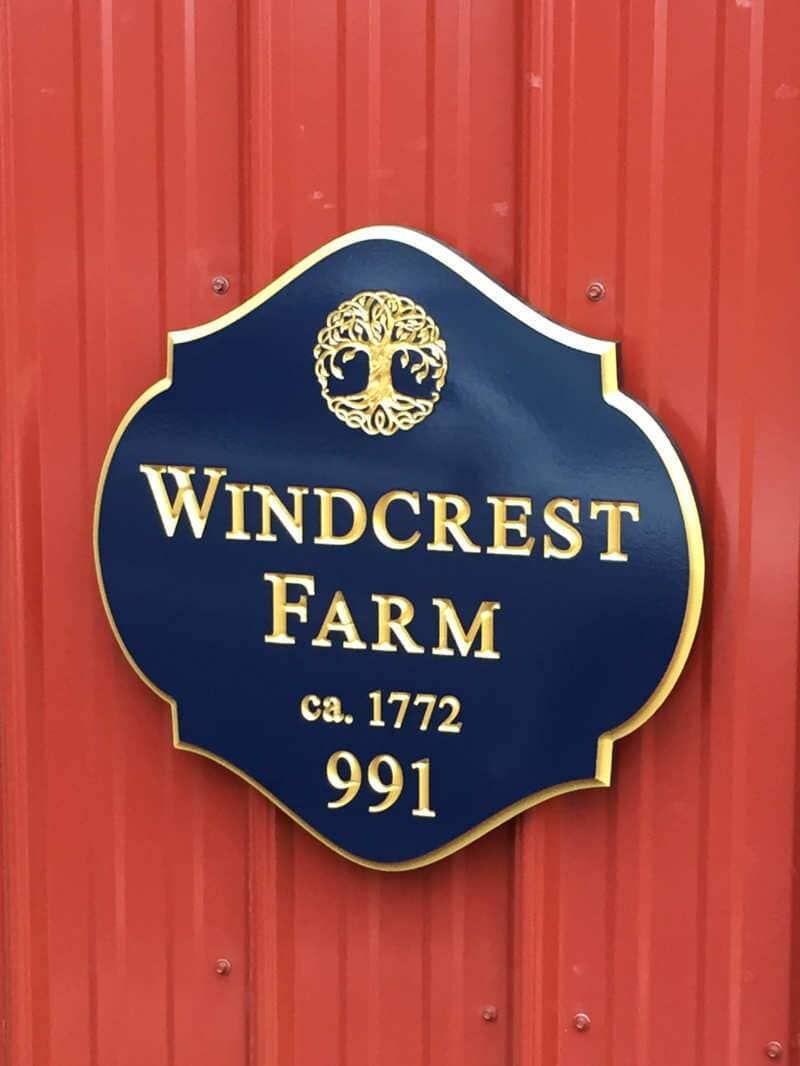 Classy Estate Entrance Sign Personalized with Property Name and Established Year side (A187) 