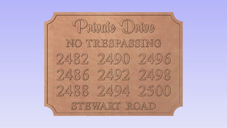 Reserved for Julie G House Number Sign The Carving Company 