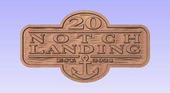 Reserved for David CW Address sign nautical theme The Carving Company 