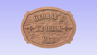 Reserved for George R Bar Sign The Carving Company 