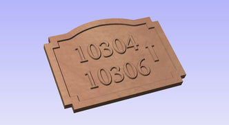 Reserved for Rodney H House Number The Carving Company 