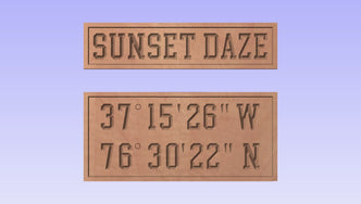 Reserved for Bill J Address sign The Carving Company 