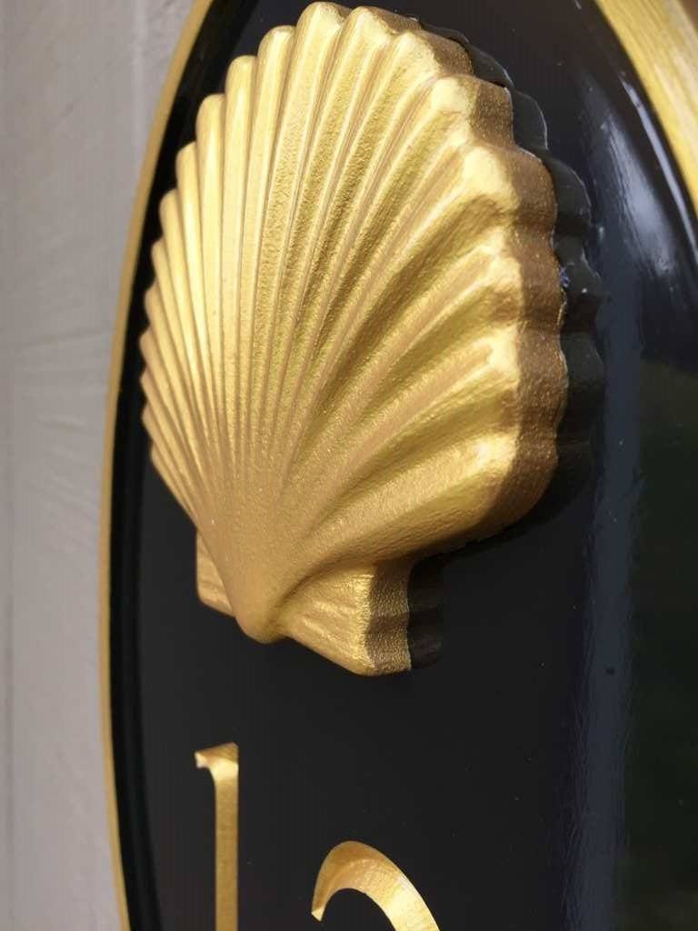 House number sign with Shell side view  (A169) 