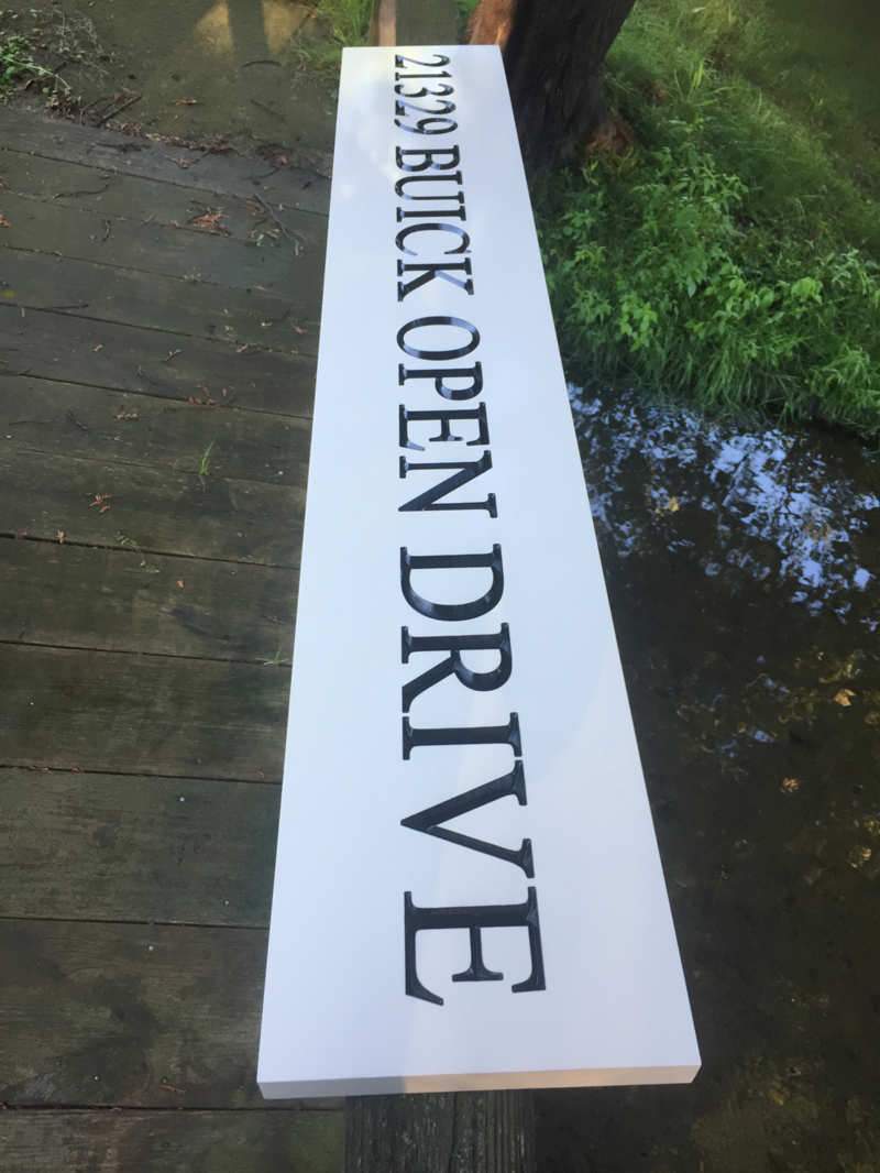 Custom Engraved Board with Address - Large Size (Q66) - The Carving Company