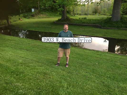 Custom Carved Sign Board with Address - Large Size (Q67) - The Carving Company