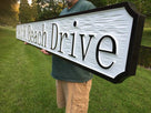 Custom Carved Sign Board with Address - Large Size (Q67) - The Carving Company