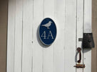 Any color Carved House number with Seagull, or other image (A170) - The Carving Company