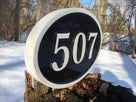 Custom Carved  House number and letter sign - made to order (A121) - The Carving Company