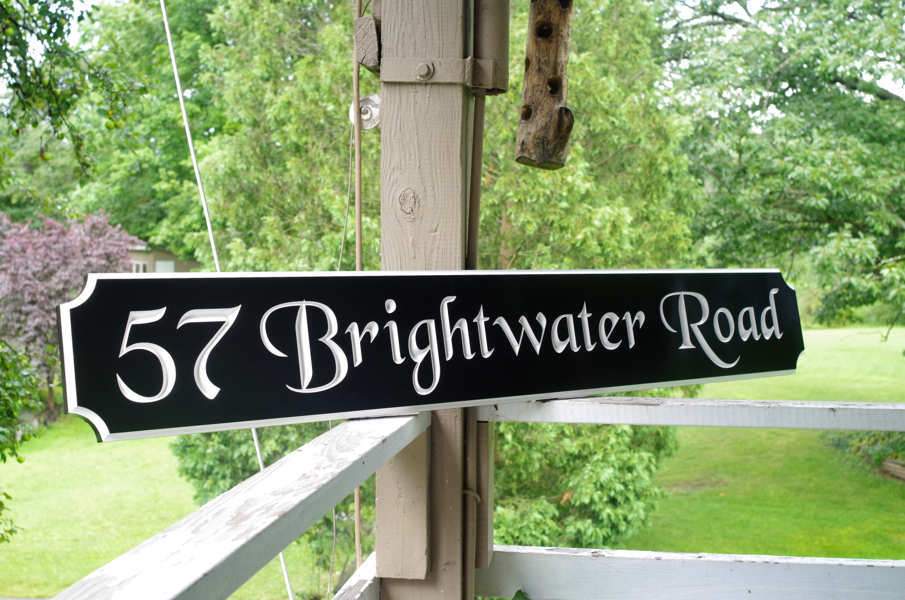 Classic Custom Carved Quarterboard sign - add your name (Q29) - The Carving Company