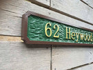 62 heywood road street name sign angle view