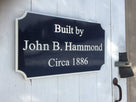 Custom Carved Builders Name Sign / Built by Sign with Historic circa year (LN51) - The Carving Company