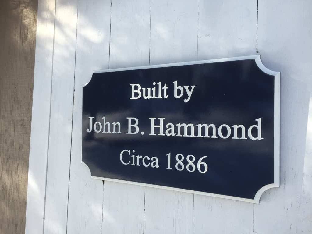 Custom Carved Builders Name Sign / Built by Sign with Historic circa year (LN51) - The Carving Company