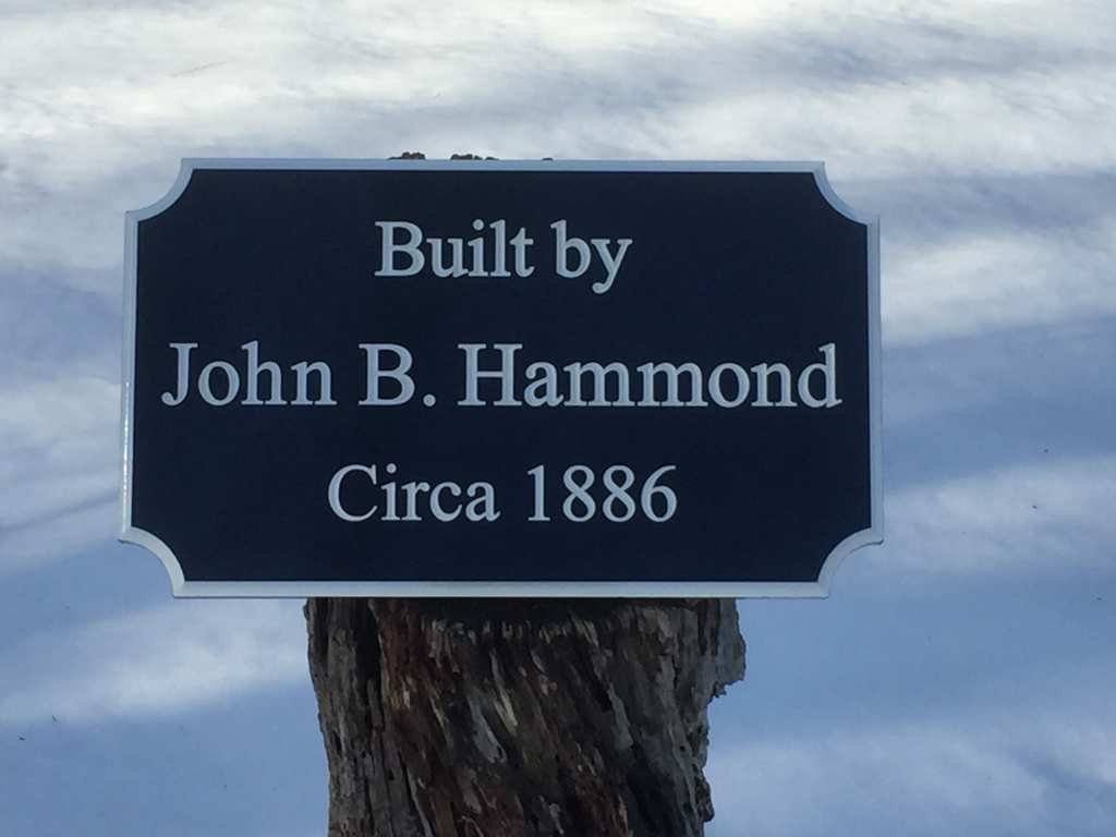 Custom Carved Builders Name Sign / Built by Sign with Historic circa year (LN51) - The Carving Company