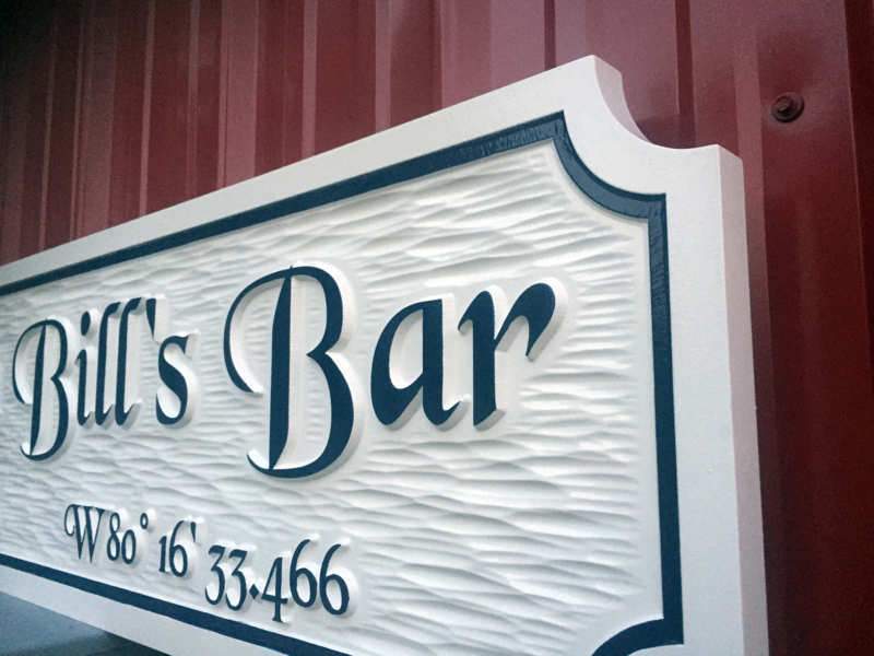 Custom  Quarterboard sign - Add your name or place and coordinates (Q6) - The Carving Company