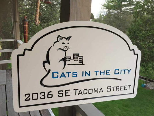 NEW!  Company Sign - Business Entrance  Sign - All Customized (B92) - The Carving Company