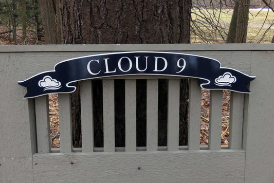 Banner Style Carved Quarterboard Personalized with your Wording and image (Q102) Quarterboard The Carving Company 