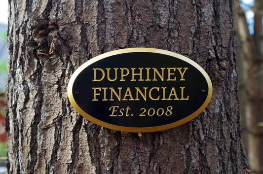 Custom Carved Company Business Name Sign with Established Year (B89) - The Carving Company