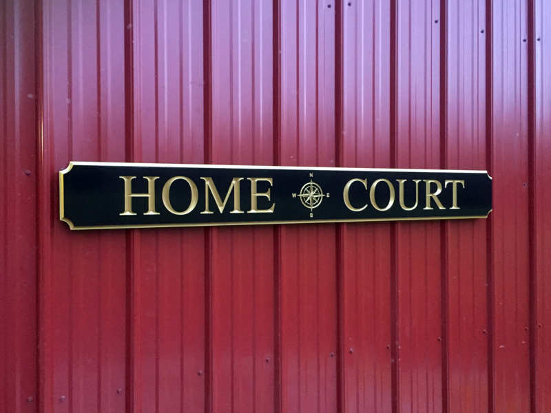 Custom Carved Quarterboard sign with Compass Rose image - Add your name (Q51) - The Carving Company
