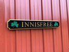 Custom Engraved Quarterboard sign with Shamrock and three colors - Add your name (Q95) Quarterboard The Carving Company 