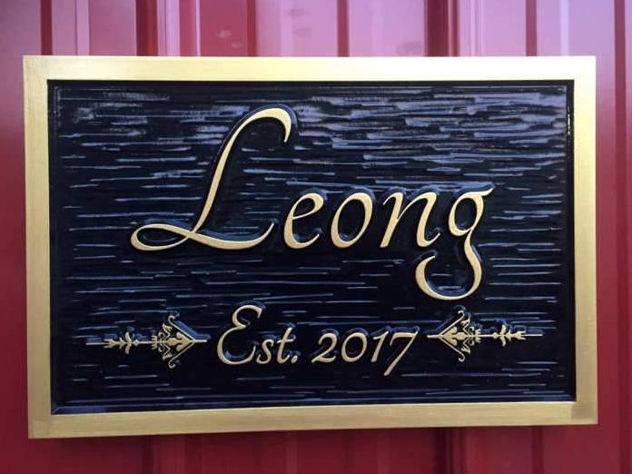 Custom Carved Last Name Sign / Family Sign with established year (LN1) - The Carving Company