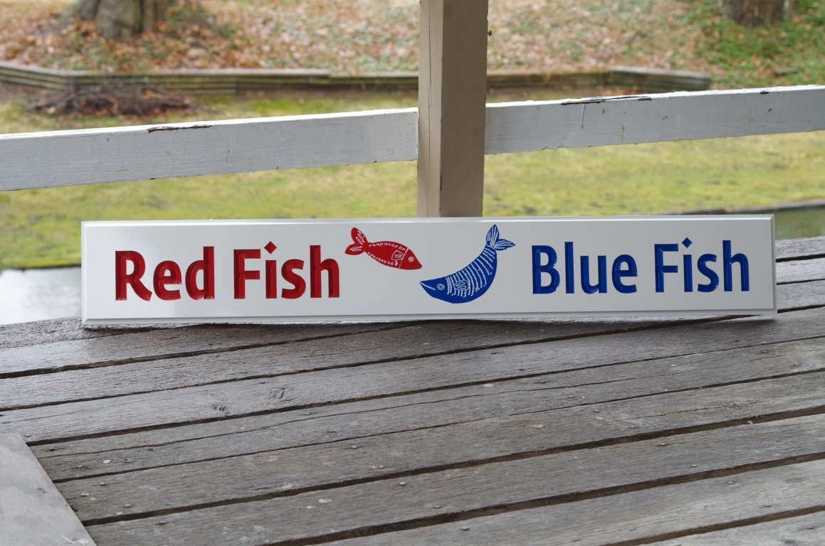 Custom Made Quarterboard sign with image - Personalized with your name or text (Q40) - The Carving Company