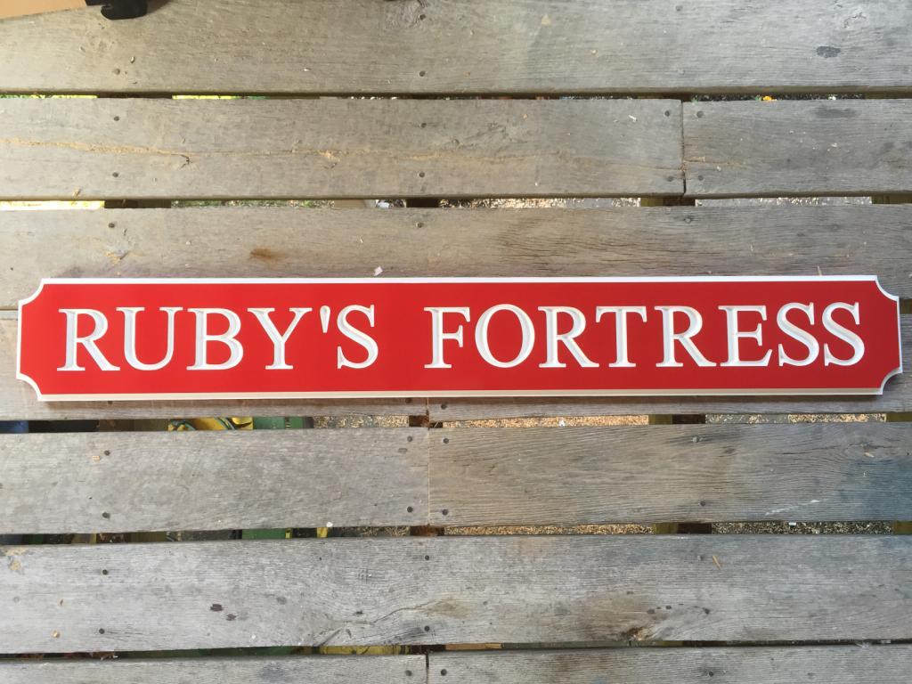Custom Engraved v-carved Quarterboard sign for Farm Business - Add your name (Q69) - The Carving Company