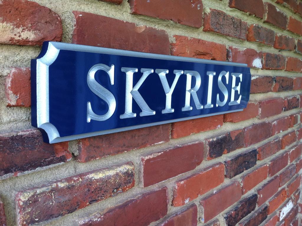 Carved Quarterboard sign - Customized with your name and color (Q63) - The Carving Company