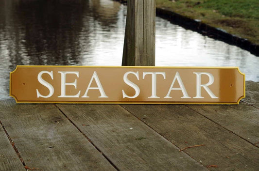 Carved Quarterboard sign - Customized with your name and color (Q63) - The Carving Company