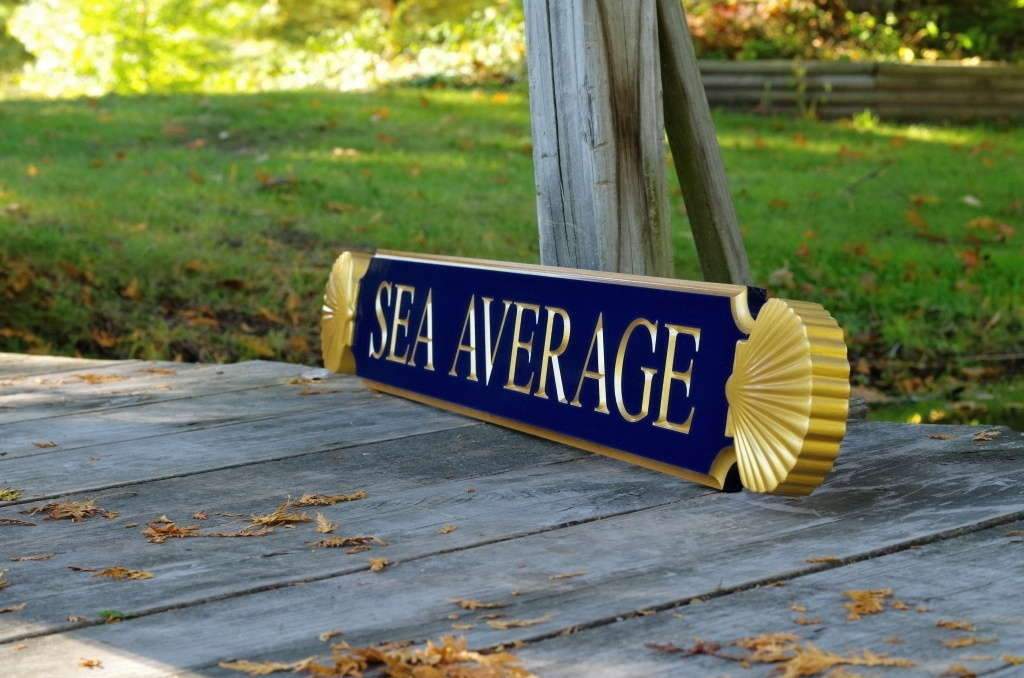 Nantucket Quarterboard Customized Cottage Name Sign with Decorative Scallop Ends (Q74) - The Carving Company