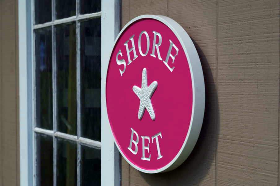 Personalized Nautical House Marker Sign with Last Name, Street Name, or House Name (LN38) - The Carving Company
