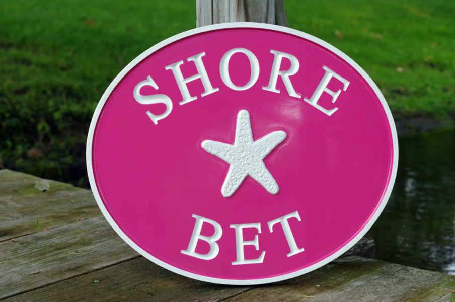 Personalized Nautical House Marker Sign with Last Name, Street Name, or House Name (LN38) - The Carving Company