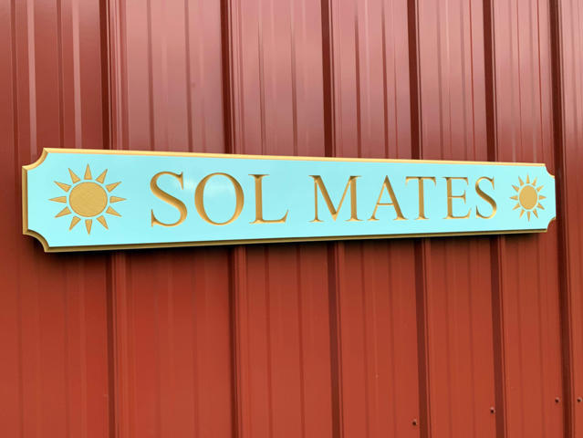 Custom Engraved Quarterboard sign with Sun or other image - Add your wording and image (Q111) Quarterboard The Carving Company 