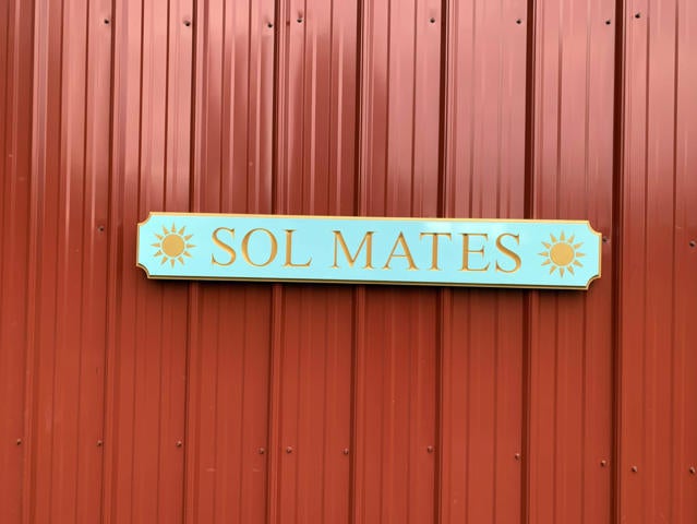 Custom Engraved Quarterboard sign with Sun or other image - Add your wording and image (Q111) Quarterboard The Carving Company 