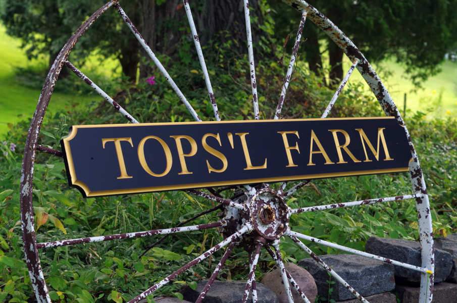 Custom Engraved v-carved Quarterboard sign for Farm Business - Add your name (Q69) - The Carving Company