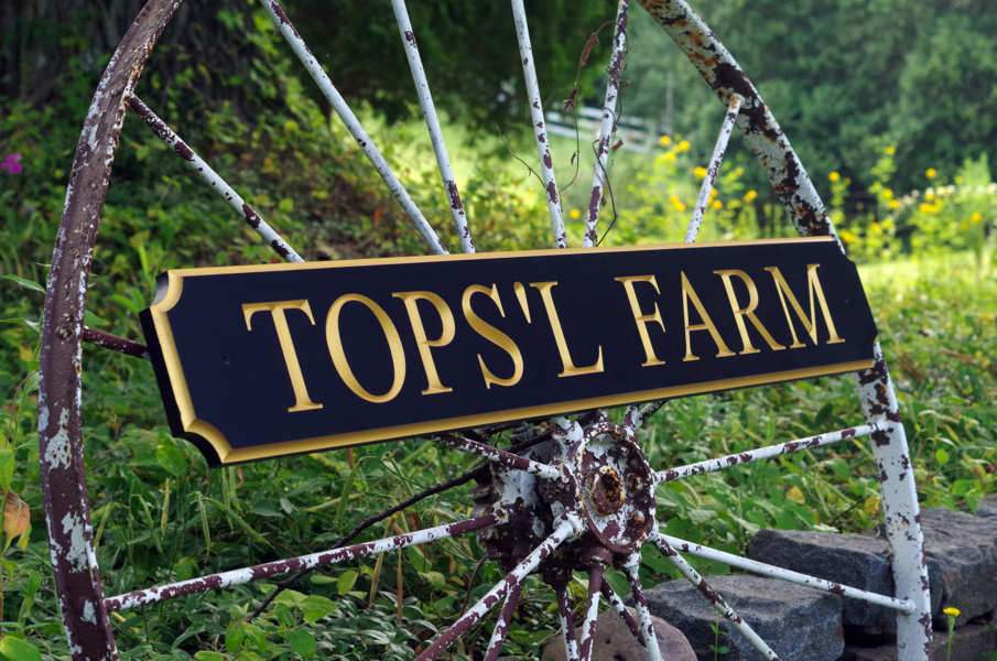 Custom Engraved v-carved Quarterboard sign for Farm Business - Add your name (Q69) - The Carving Company