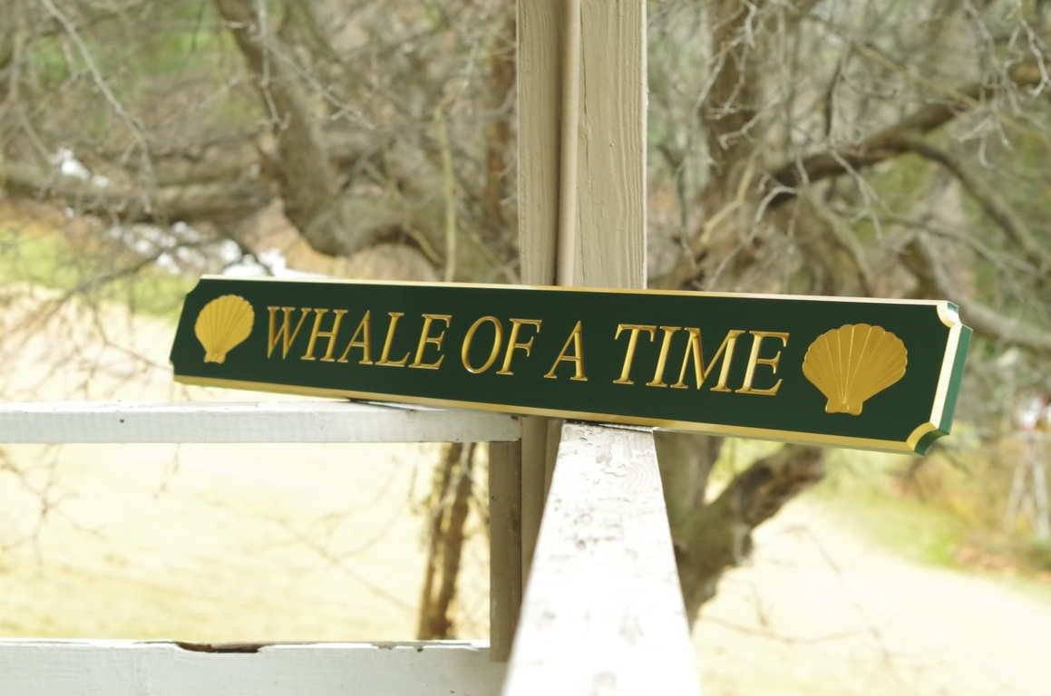 Custom Carved Quarterboard sign with your Name or House Name and Anchors  (Q43) - The Carving Company