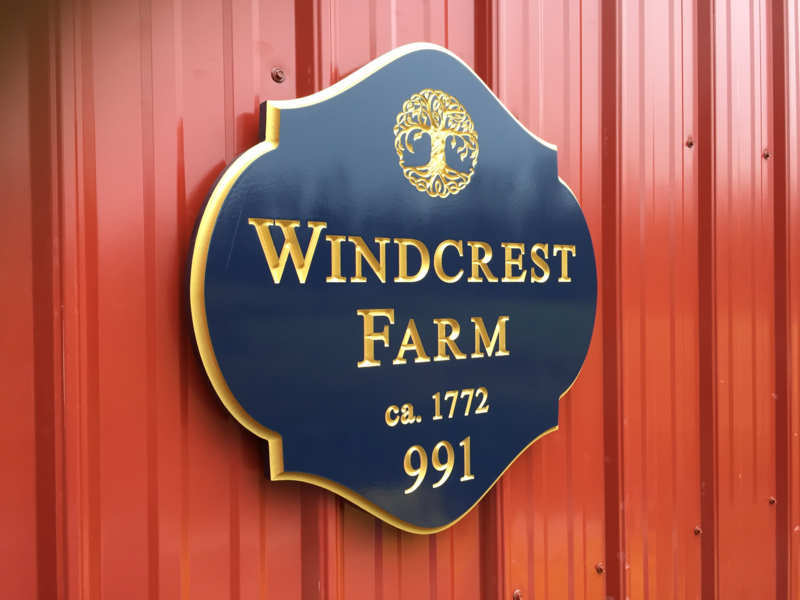 Classy Estate Entrance Sign Personalized with Property Name and Established Year  (A187)