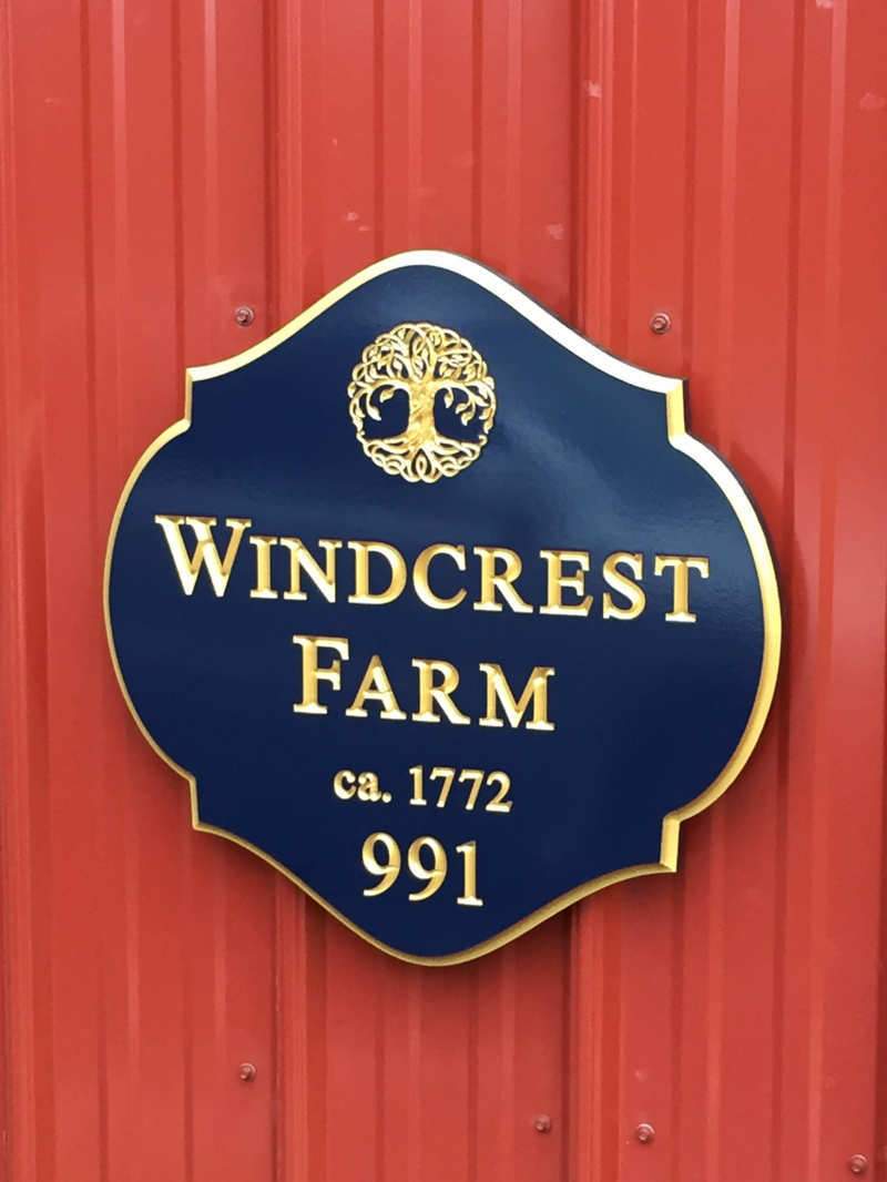 Classy Estate Entrance Sign Personalized with Property Name and Established Year side (A187) 