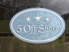 Beach themed Oval House Name Plaque with 3 Starfish (S14) - The Carving Company
