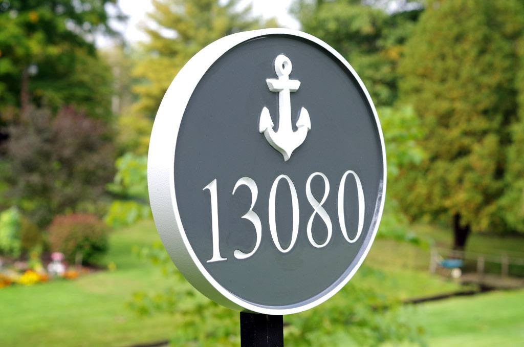 Coast themed Marker Custom Carved Sign with Starfish or other stock image (A118) - The Carving Company