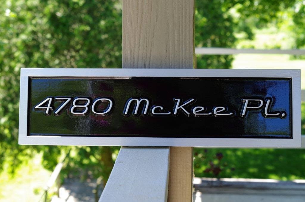 House number - Street Address Sign Custom - Create your own (A108) - The Carving Company