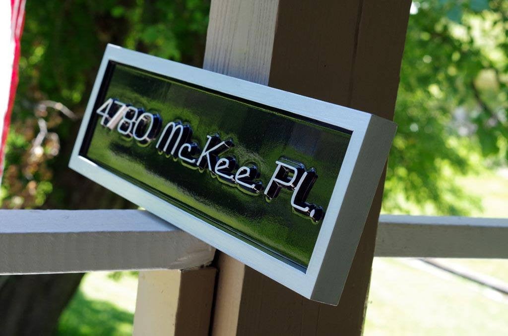 House number - Street Address Sign Custom - Create your own (A108) - The Carving Company