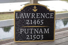 Duo Last name address sign - Custom Made to Order (A96) - The Carving Company